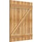 Ekena Millwork Joined Board-n-Batten Shutters w/Z-Bar, Rough Sawn Western Red Cedar, 32 1/4W x 39H, PR RBJ06Z32X039RWR - alternate 4